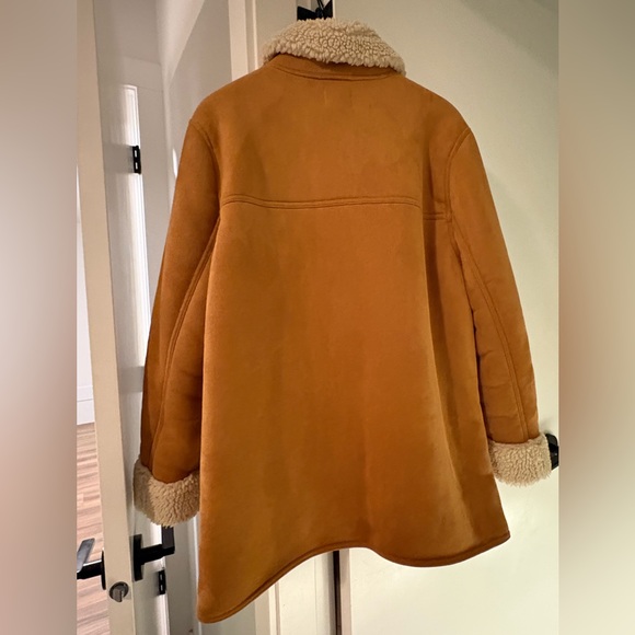 Kismet Cream and Tan Shearling Jacket - Picture 4 of 5